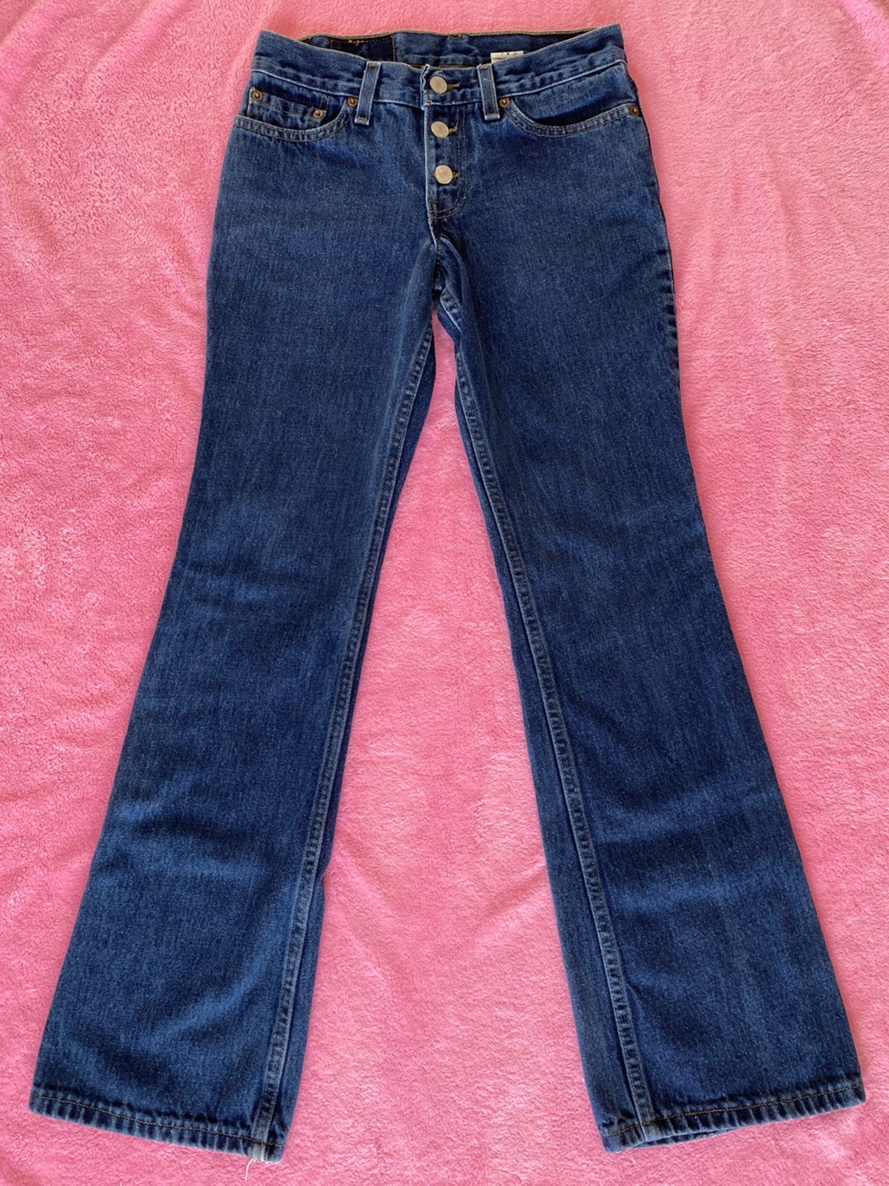 Vintage Levi’s 511 Button Fly Jeans USA Made Low Rise Y2K Denim Size 3